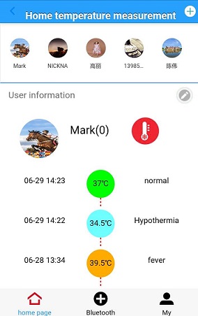 Intelligent Cloud Forehead Thermometer
